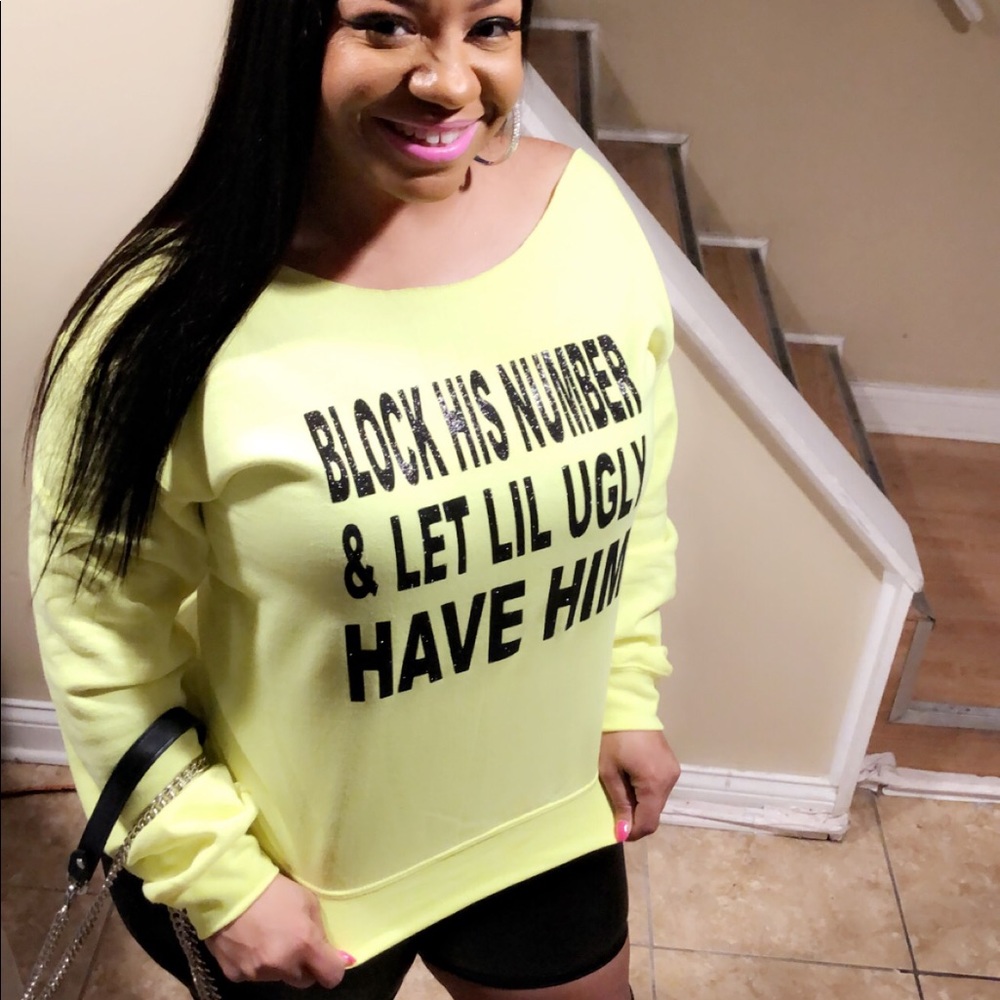 Sweatshirt (Off the Shoulder) ALL-SIZES AVAILABLE